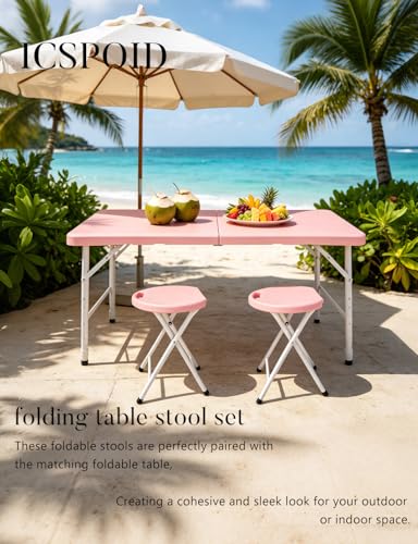 18-Inch Folding Stool 2-Pack, Heavy Duty Portable Collapsible Chair