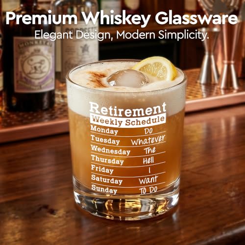 Delviyora 10oz Whiskey Glass for Retirement & Farewell Gifts, Boss, Coworker, Management