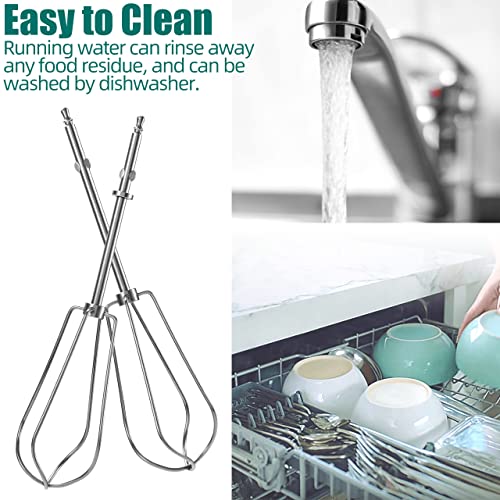 Stainless Steel Hand Mixer Beaters Replacement Set of 2