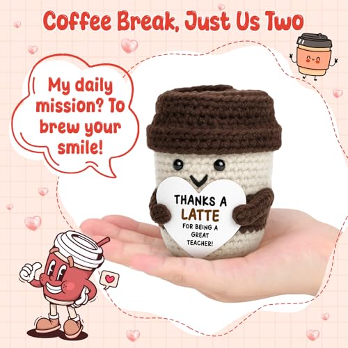 Teacher Thanks A Latte Coffee Gift - Appreciation Gift for Women Men from Students