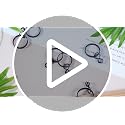 Otoolling Black 1.5 Inch Metal Curtain Rings with Eyelets Clips, Pack of 50