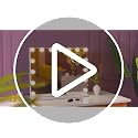 Vanity Mirror with Lights Lighted Makeup 15 Dimmable LED Bulbs,3