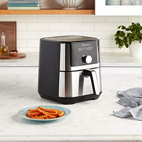 4-Quart 6-in-1 Stainless Steel Compact Air Fryer Oven with Touchscreen