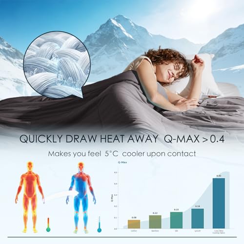 Cosybay Queen Cooling Comforter - Double-Sided Summer Blanket for Hot Sleepers