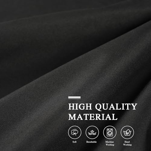 Blackout Canopy Bed Curtains - 4 Corner Post Integrated Queen Canopy