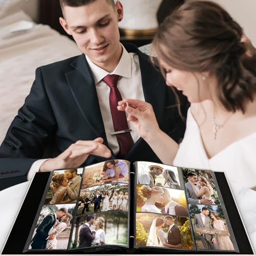 Large Capacity 600-Pocket Photo Album for 4x6 Photos, Linen Hardcover
