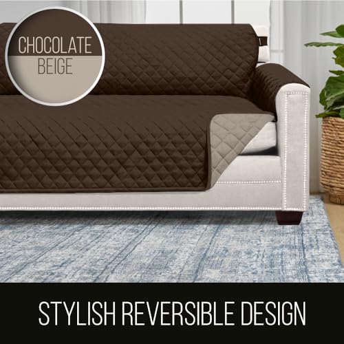 Reversible Couch Furniture Protector Slipcover for Pets, 70 Inch Seat