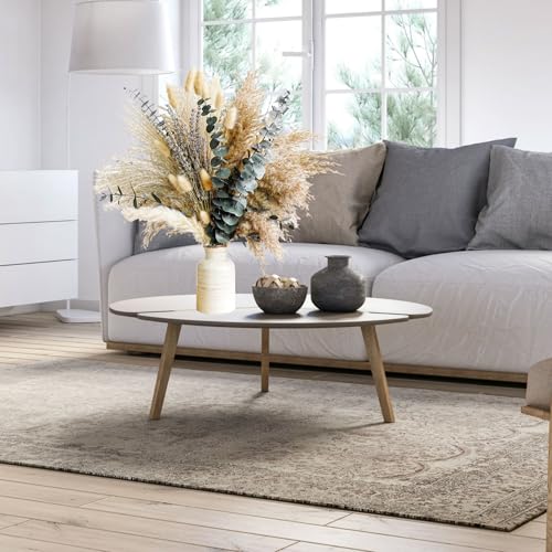 Dried Pampas Grass & Eucalyptus Bouquet for Boho Home & Wedding Decor