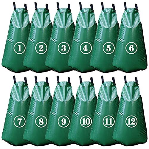 20 Gallon Slow Release Tree Watering Bags - Heavy Duty PVC (12 Pack)
