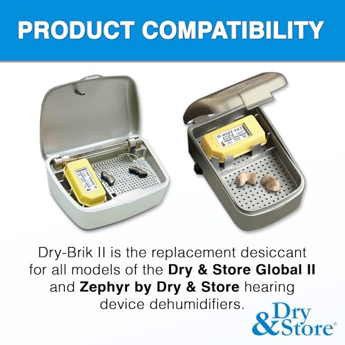 Moisture Absorbing Desiccant Blocks - 3 Pack for Hearing Aid Dehumidifiers