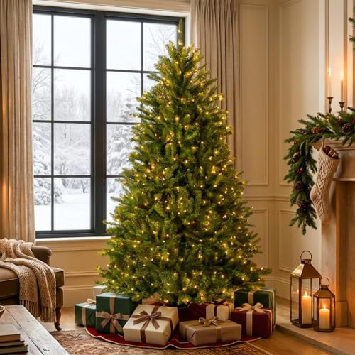 6ft Pre-Lit Dunhill Fir Artificial Christmas Tree - Full, Lifelike Holiday Decor