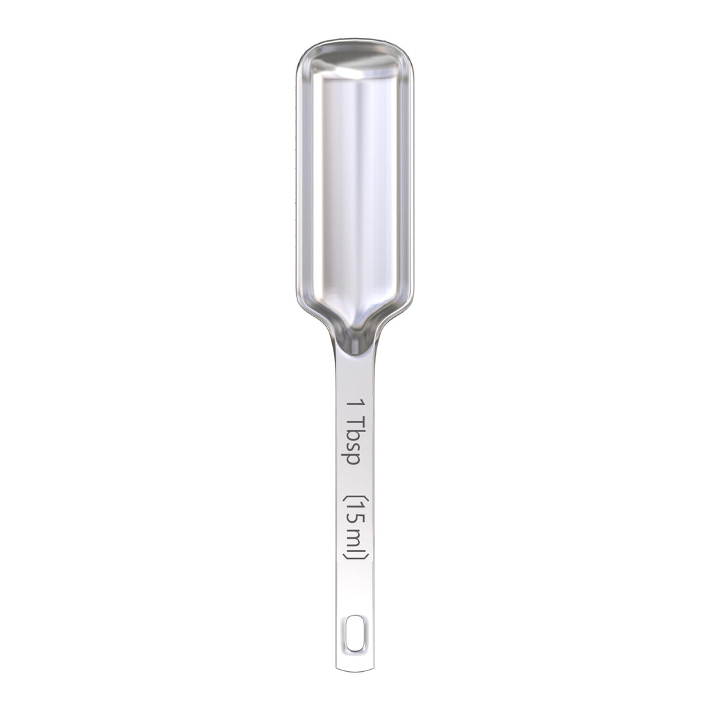 Color Up Premium 1 Tablespoon Measuring Spoon (15 ml) - Stainless Steel Chrome Finish, Accurate TBSP for Wet & Dry Ingredients - One Single Table Spoon