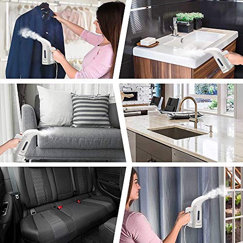 MASTEAM White Handheld Clothes Steamer for Wrinkle Removal