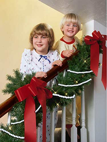 Hicarer 12ft White Wooden Bead Garland for Christmas Tree & Holiday Decor