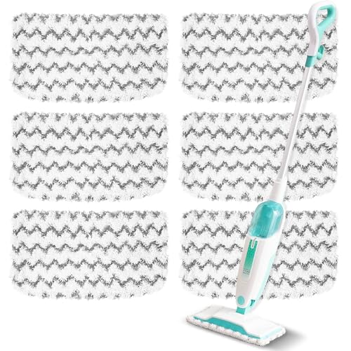 Shark Steam Mop Replacement Pads 6-Pack Reusable Microfiber S1000 Series