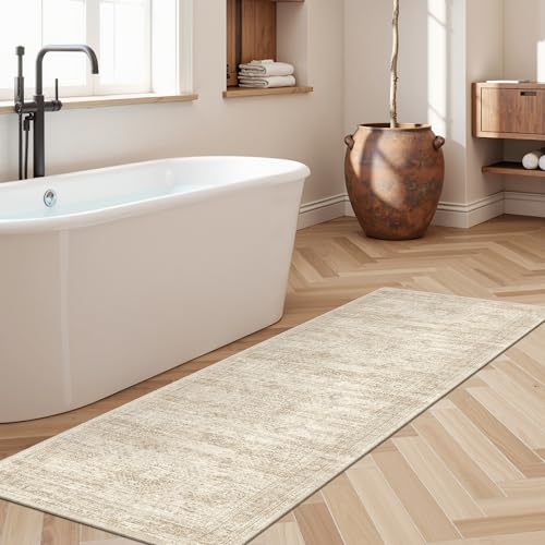 2x6 Washable Runner Rug, Non-Slip Vintage Kitchen Hallway Carpet Mat