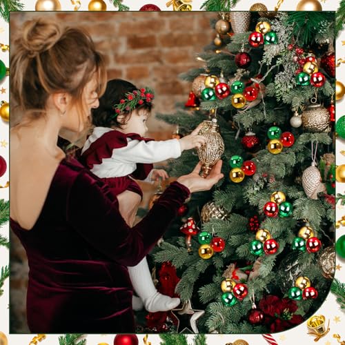 12-Pack Christmas Ball Ornament Picks & Sprays, 7.9 Inch Shatterproof Stems