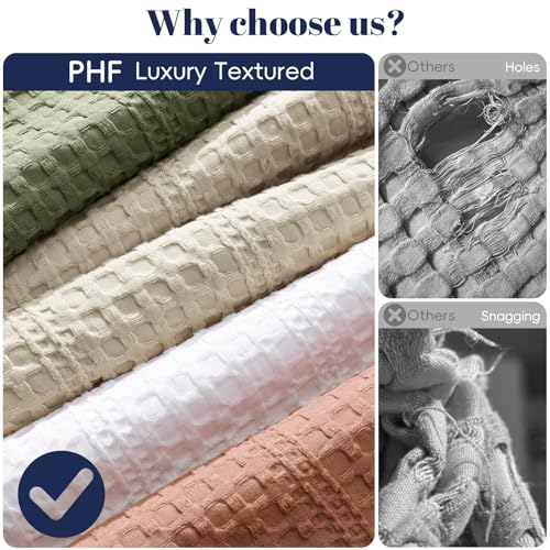 Lightweight Waffle Weave Blanket Queen Size 90"x90" - Soft Summer Blanket