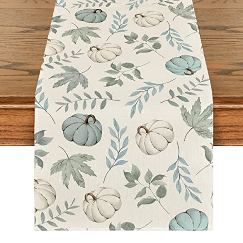 Artoid Mode 13 x 72 Inch Blue Fall Table Runner - 210 GSM Polyester Home Decor
