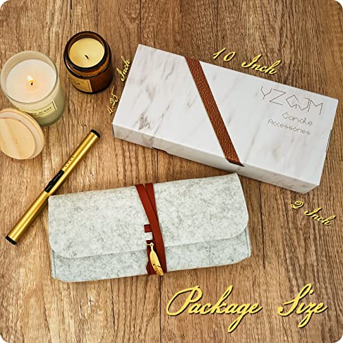 Candle Accessories Kit with Electric Lighter, Wick Trimmer & Snuffer