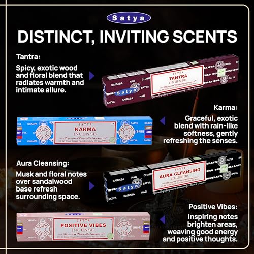 Assorted Incense Sticks Set - 12 Fragrance Pack for Meditation and Yoga