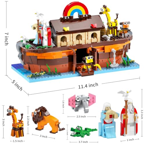 Noah’s Ark Advent Calendar 2026 - Kids 24 Days Religious Building Blocks Gift (OUXUNX)