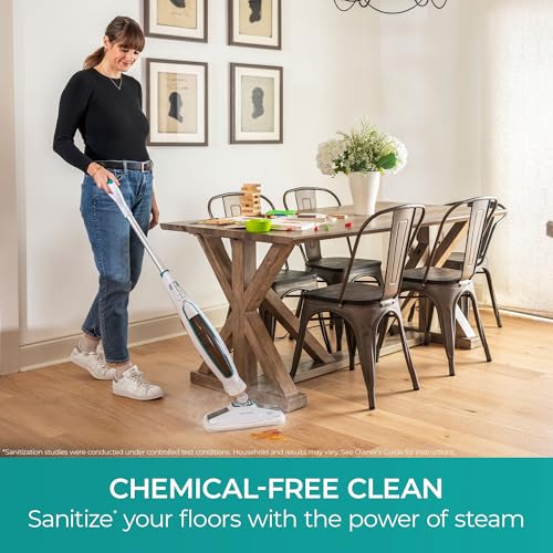 Steam Mop for Hardwood and Tile Floors with Washable Pads