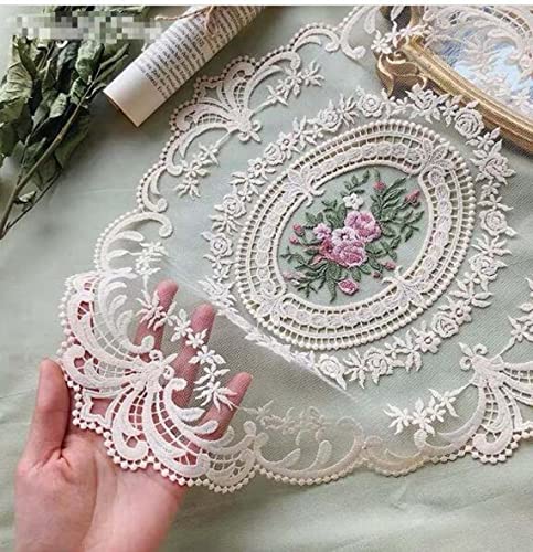 12 Pack Vintage Lace Placemats - Elegant Crochet Doilies for Home & Events