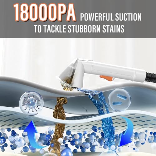 Starrybot Portable Upholstery & Carpet Cleaner Machine with 18Kpa Suction