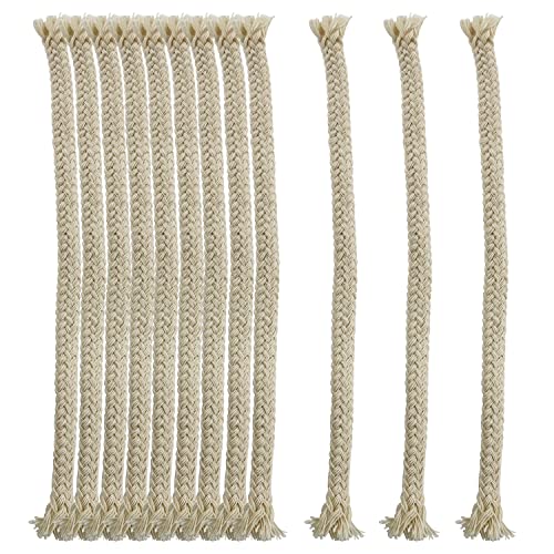20PCS Cotton Kerosene Lamp Wicks - 1/4 Inch Round Braided Wicks