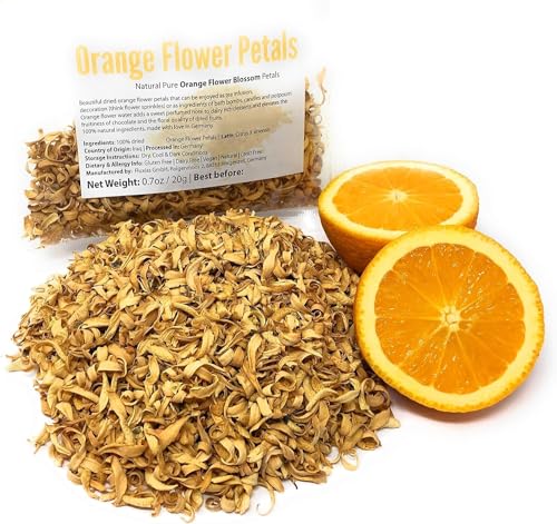Pure Dried Orange Flower Petals, Premium Food-Grade Botanical Decor