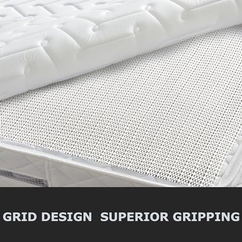Non-Slip Rug Pad and Mattress Slide Stopper - 5 x 6.5 Ft Trimmable Grip