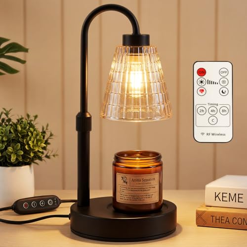 Candle Warmer Lamp with Timer & Remote Control - Adjustable Height