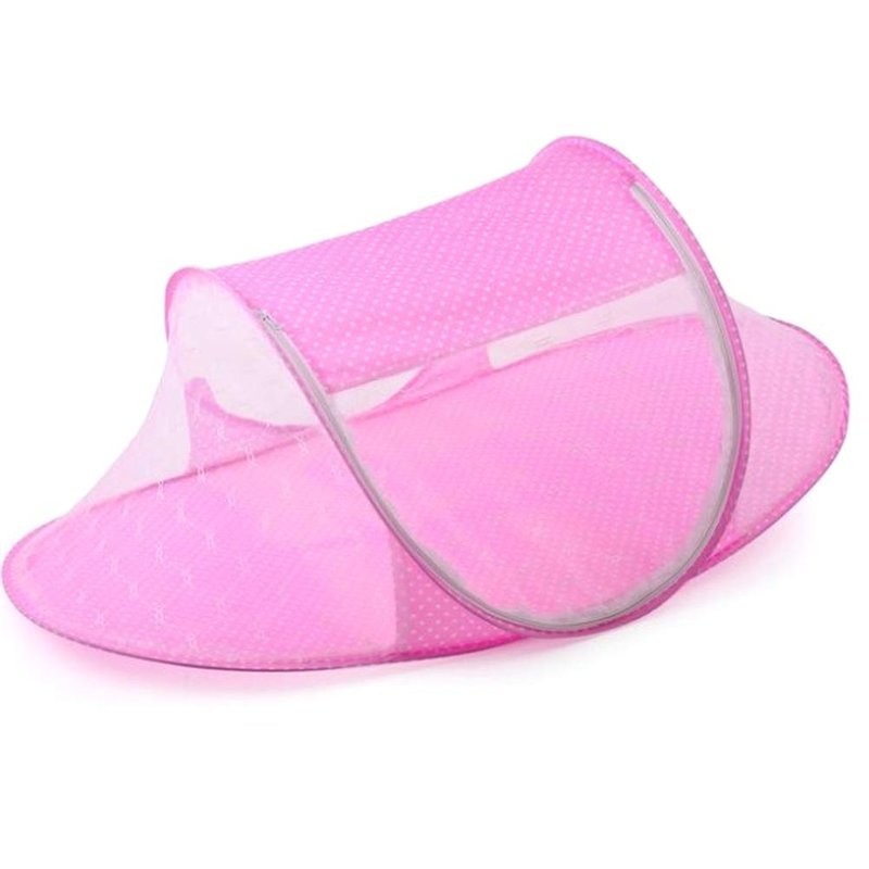 Portable Foldable Baby Bed Net Newborn Sleep Bed Travel Bed for Home Use (Pink)
