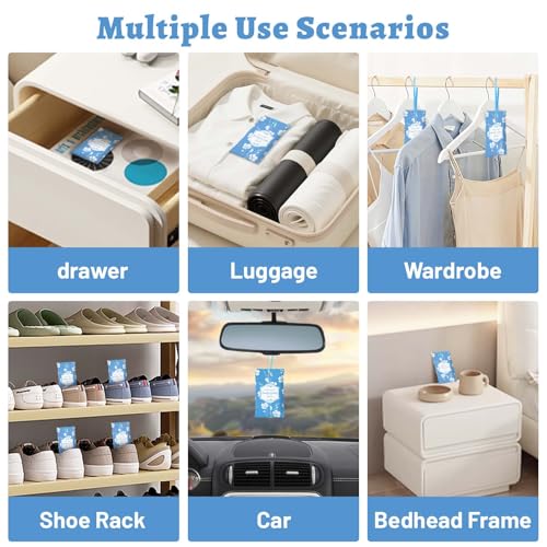 Linen Scented Sachets for Drawers and Closets - 14-Pack Air Freshener