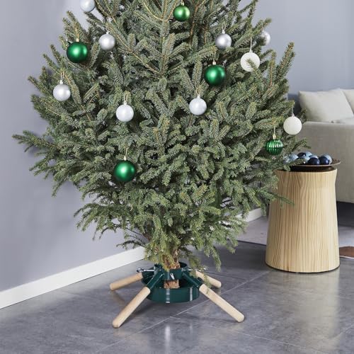 Heavy-Duty Metal Christmas Tree Stand for Real Trees up to 8 Feet