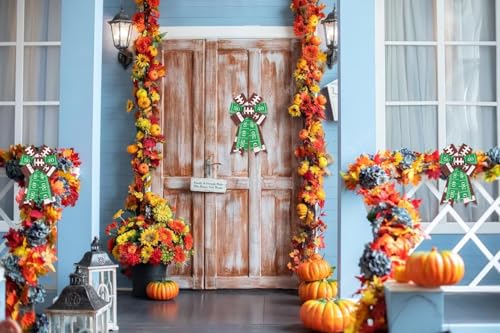 American Football Wreath Bows 2-Pack - Burlap Sports Farmhouse Decor