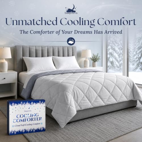 Cooling Comforter King Size - BreezeWeave Blanket for Hot Sleepers