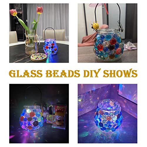 Red Flat Glass Gems & Marbles for Vase Fillers & Table Scatter - 1 lb