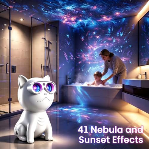 Galaxy Projector Night Light with Sunset Lamp, Remote and Timer