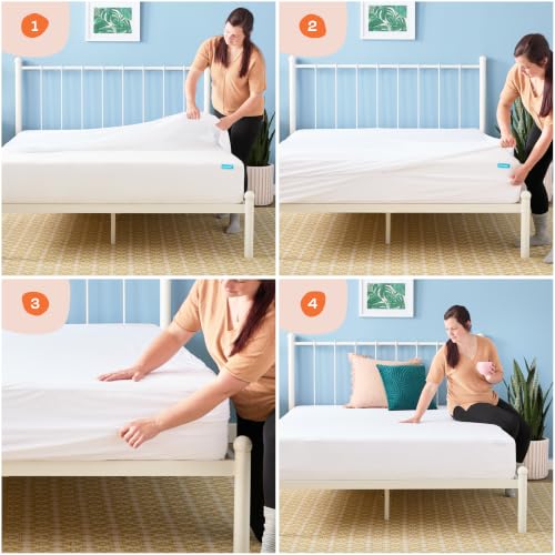 Linenspa 360 Zippered Waterproof Mattress Protector Encasement, Twin XL
