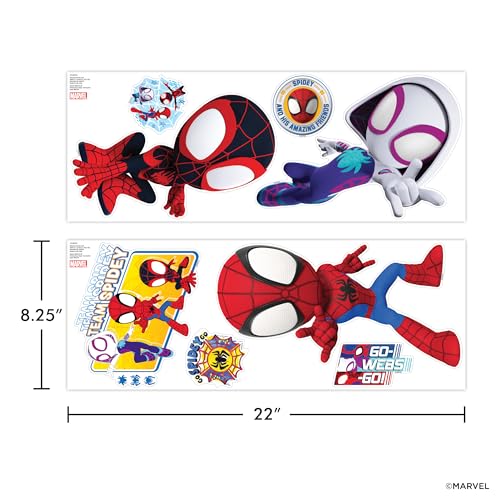 Superhero Team Peel and Stick Wall Decals - 11-13 Inch Vinyl Room Decor