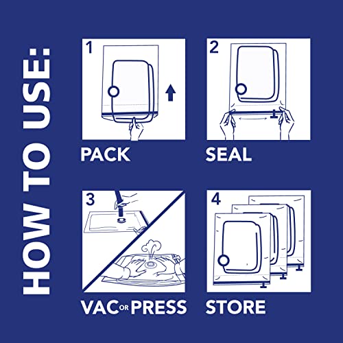Jumbo Vacuum Storage Bags 3 Pack for Comforters and Blankets