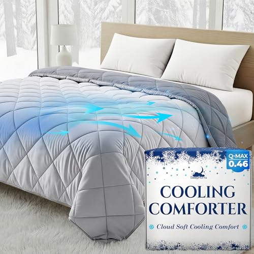 Cooling Comforter King Size - BreezeWeave Blanket for Hot Sleepers