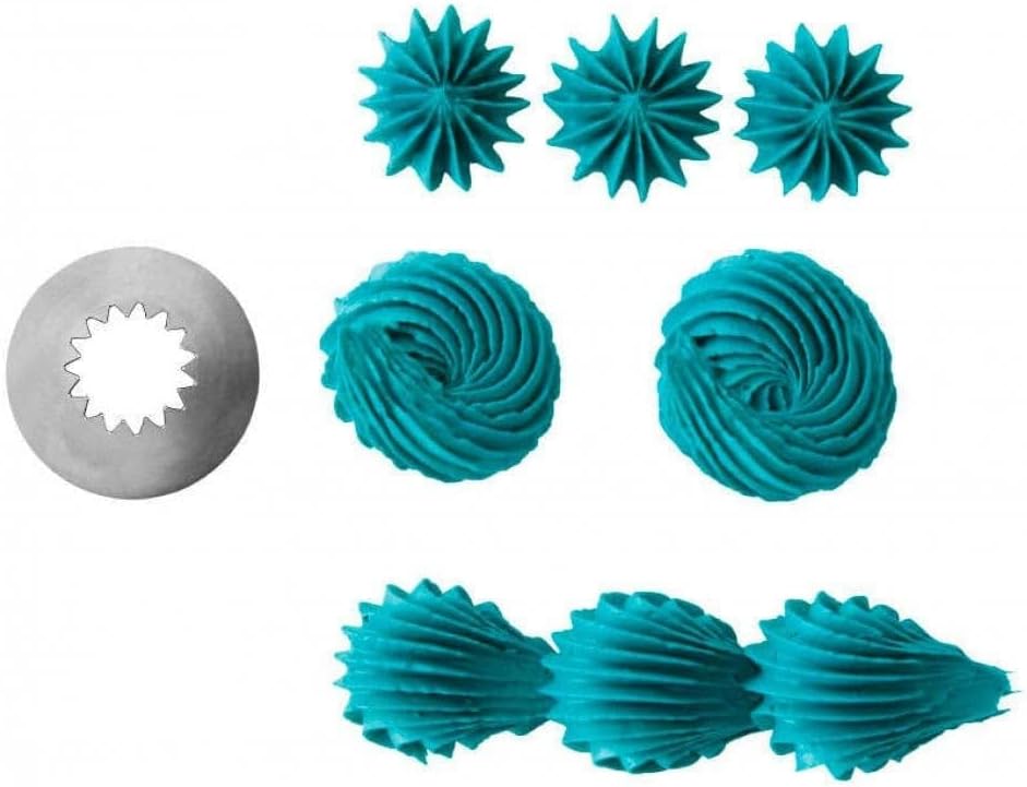 Wilton Decorating Piping Tip No 6B - Star Shape for Perfect Cake Designs | Durable Stainless Steel
