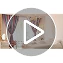 Girls Star Blackout Curtains with Tulle Overlay, 63-inch Pink Purple