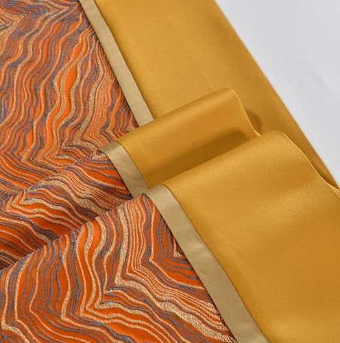 Orange Bed Runner Set with 2 Pillowcases | Decorative Bed Scarf Throw