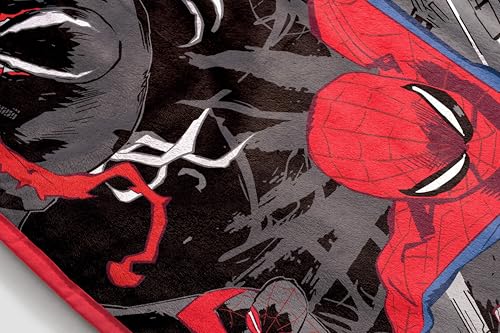 Jay Franco Spiderman Kids Plush Throw Blanket - 46 x 60 Inch Cozy Microfiber
