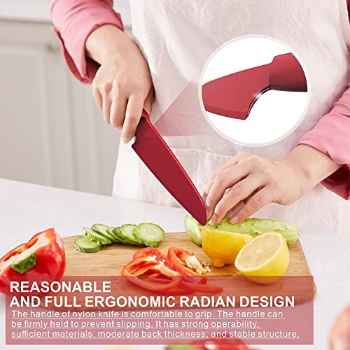 Nylon Knife Set for Nonstick Pans - 2 Piece Plastic Kitchen Knives