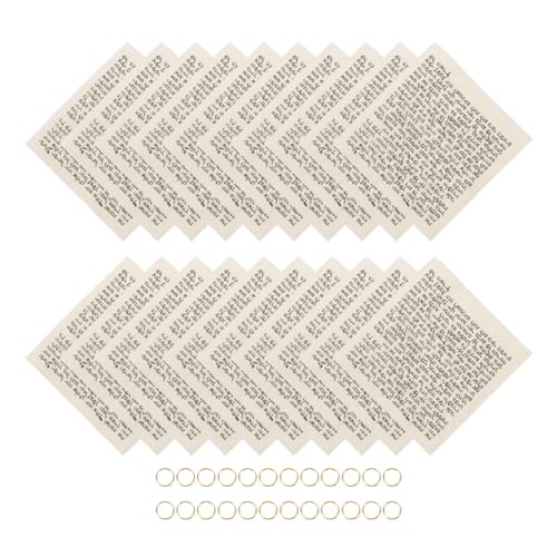 20pcs Mezuzah Scrolls, 2.95-inch Hebrew Door Blessing Parchment for Home
